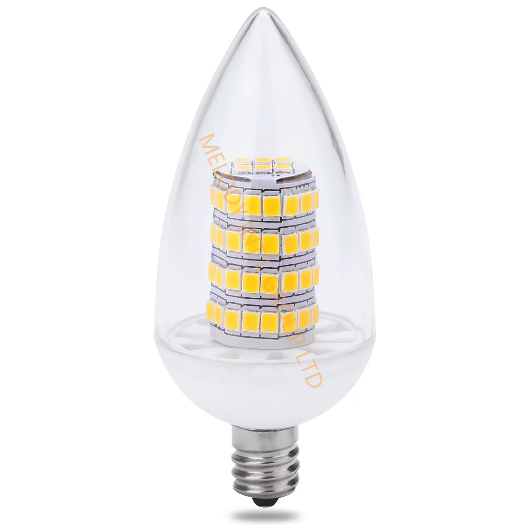 Top quality Ceramic 5W E12 E11 C35 LED Bulb edison Candle Bulb light E14  E17 E26 E27 dimmable 110v 12v 230v 24v 2700k 3000k