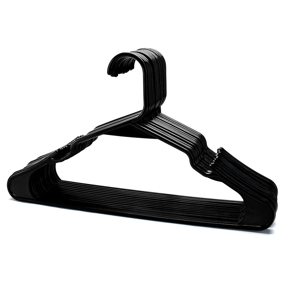 16.2 Inches Black Plastic Tubular Hangers