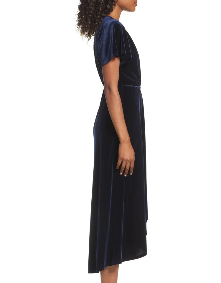 latest ladies dresses velvet,wrap dress summer,wimens wrap dress