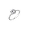 Eico Ring sliver Plated Cubic Zirconia 925 silver Fashion Jewelry Gift For Women engagement rings