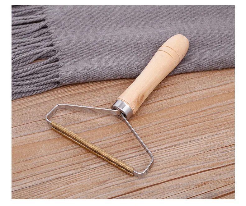 Wooden Cashmere Sweater Fabric Clothes Lint Remover Trimmer Shaver