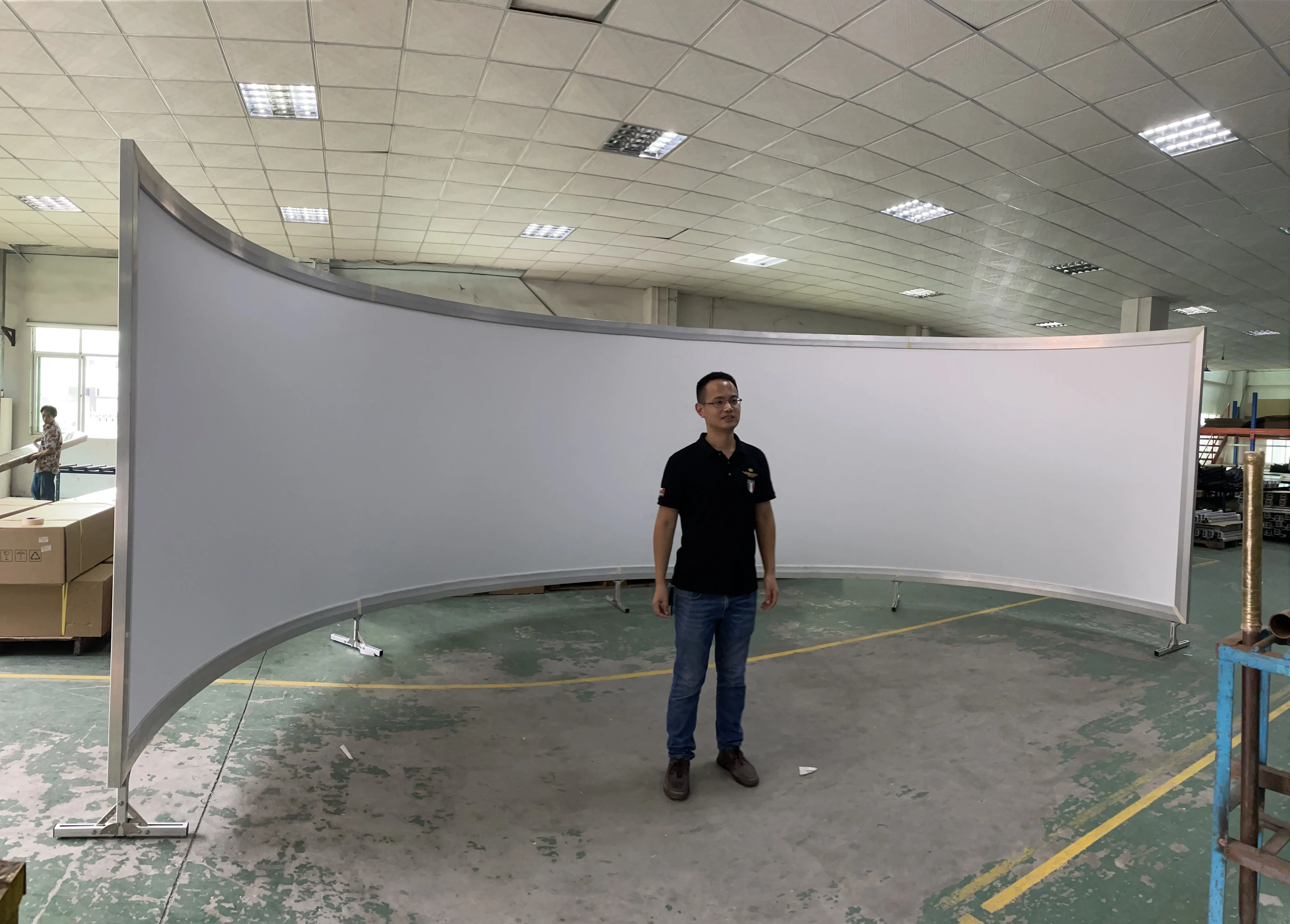 180 Degree Circular Projection Screen Flight Simulation Curved ...