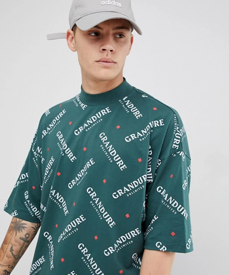 oversized t shirt with turtleneck