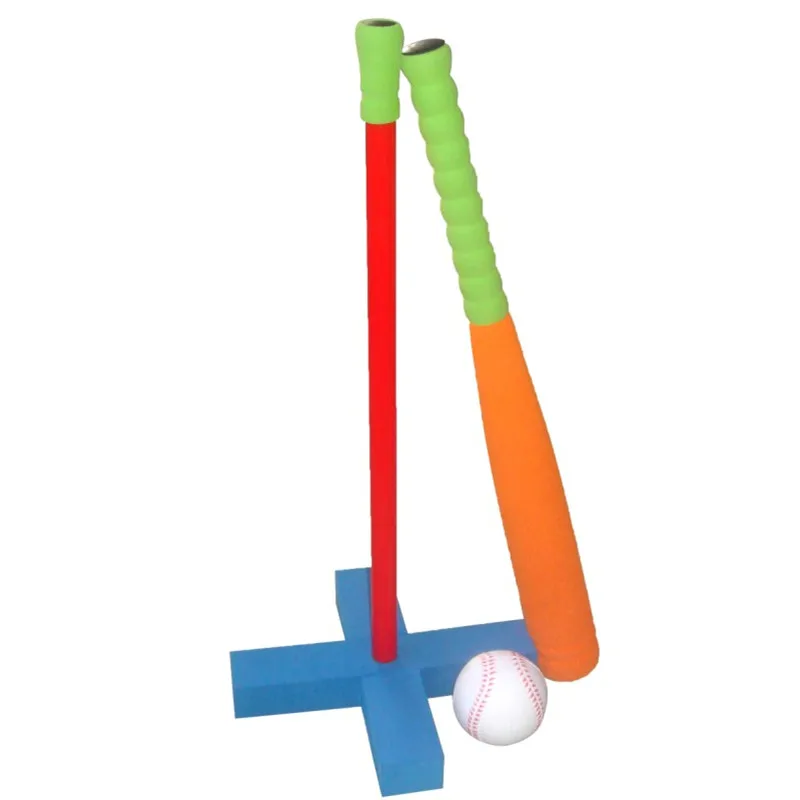 Foam T Ball Kids Baseball Softball Bat Set,For Toddler 3 4 Years Indoor