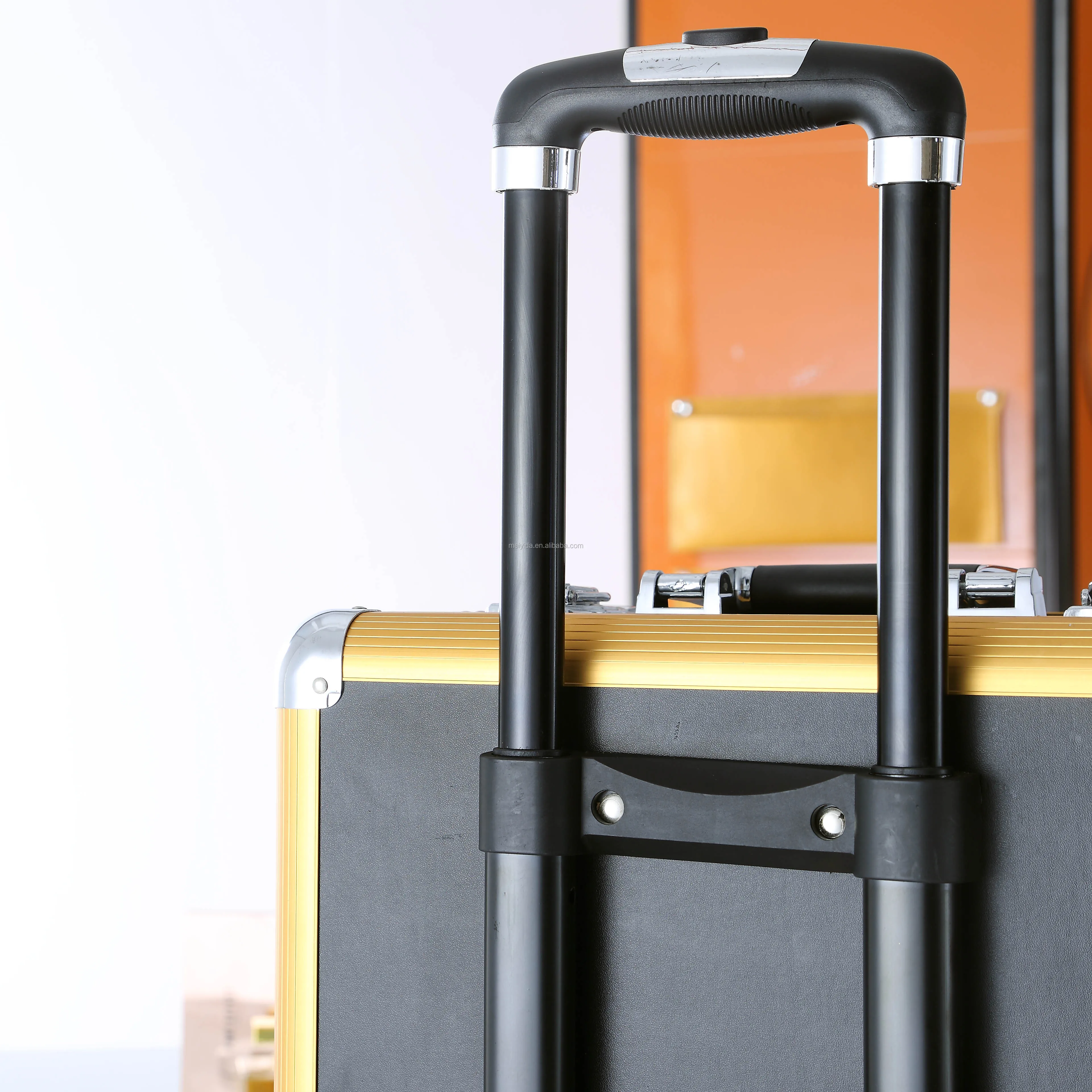 Makeup Train Case With Wheels Hairdresser Trolley Case Makeup Cosmetic