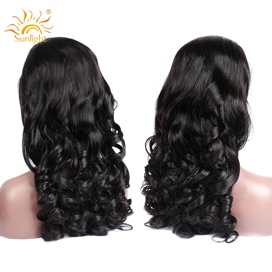 Black Human fashion Hair Full Wig