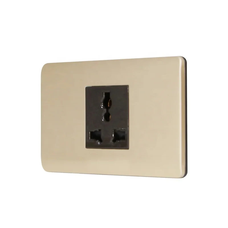 custom made aluminum plate in all color mk 16A electric wall sockets and switches