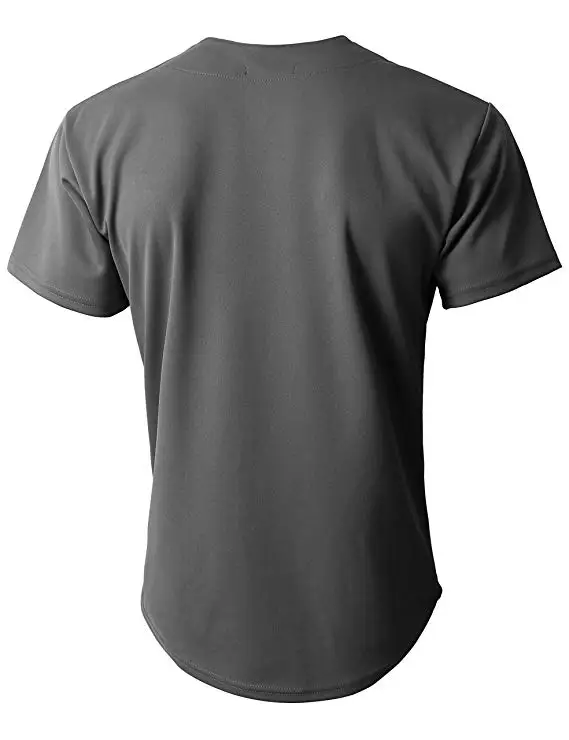 Mens Premium Blank Baseball Uniforms Jersey Button Down Shirt Wholesale ...