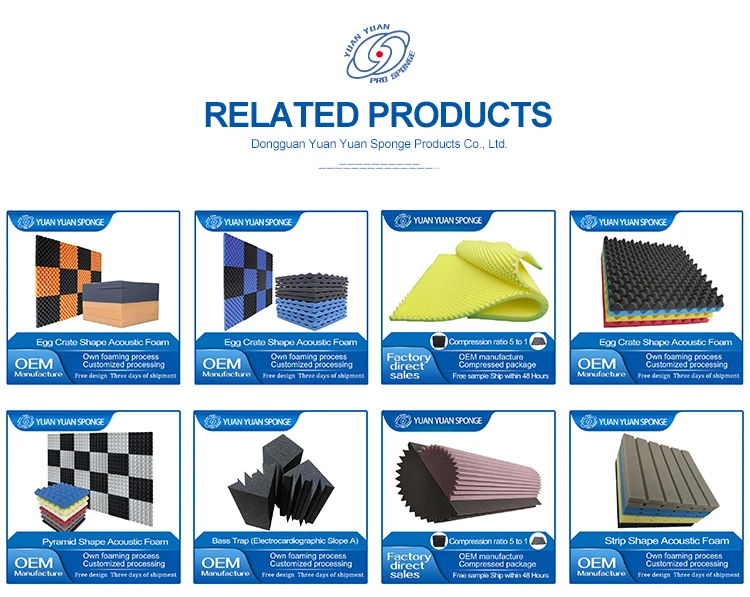 Dongguan Geometric Acoustic Panels Egg Crate Foam Sound Absorption For