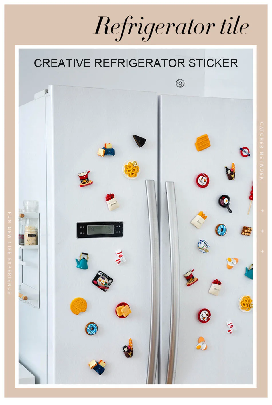 Manufacturer Fridge Door Buy Online 3d Pvc Metal Resin Fridge