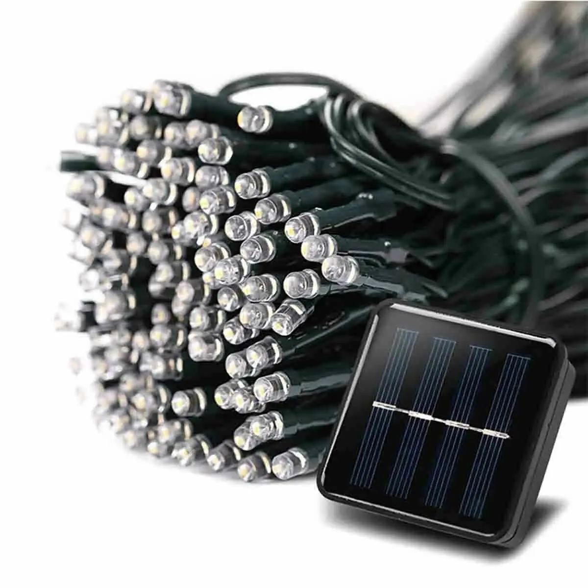 waterproof christmas led solar string lights outdoor with plug