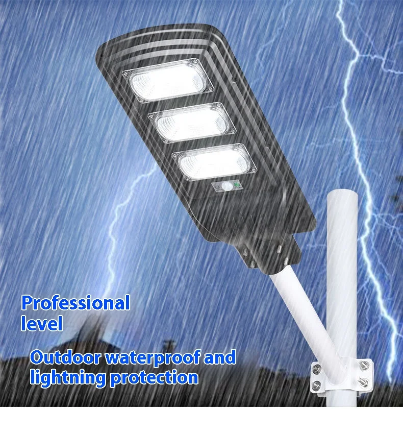 LED集成太阳能路灯人体雷达传感器新型IP66/65 ABS车身反光杯，适用于农村室外道路应用