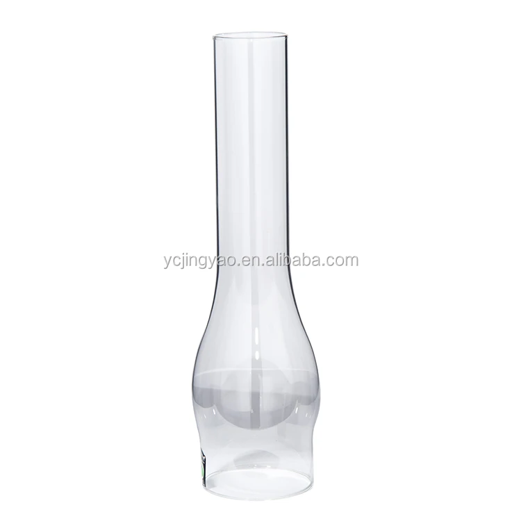 2 1/2" X 7 1/2" CLEAR GLASS HURRICANE OIL LAMP CHIMNEY SHADE NEW 57920JB 