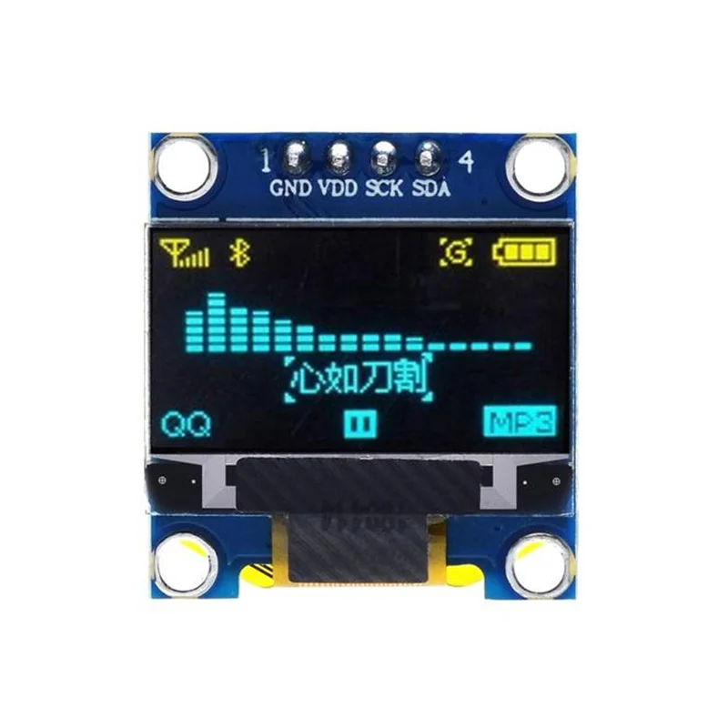 0.96 inch 4pin OLED IIC Serial White Display Module 128X64 I2C SSD1306 ...