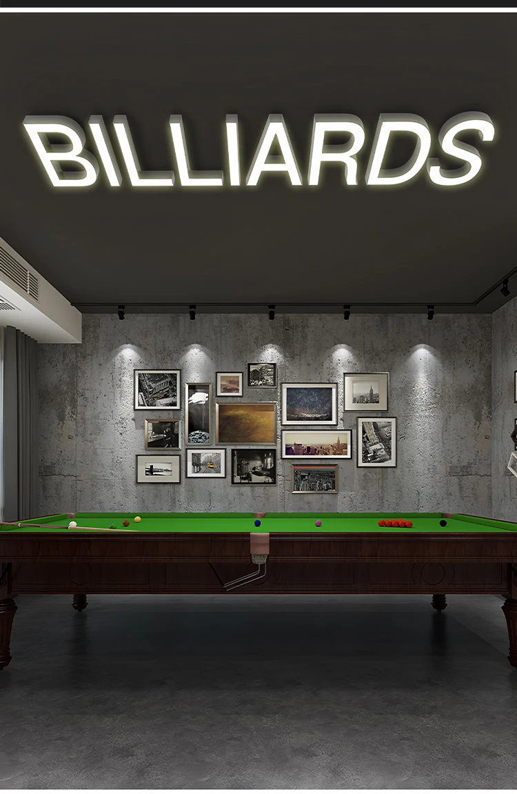 product custom led number  letter pendant ceiling light personalized creative design for billiard mahjong  chess rooms for living room-6