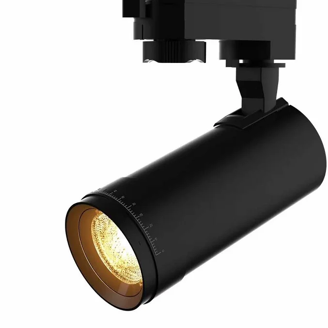 Zoom Adjustable COB LED Track Light spot light 4 wire commercial7w 10w 20w 30w 40w 45w