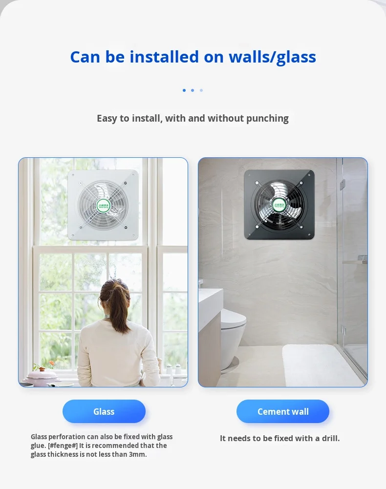 Powerful Energy-saving Exhaust Fan, Electric, Plastic - detail 26
