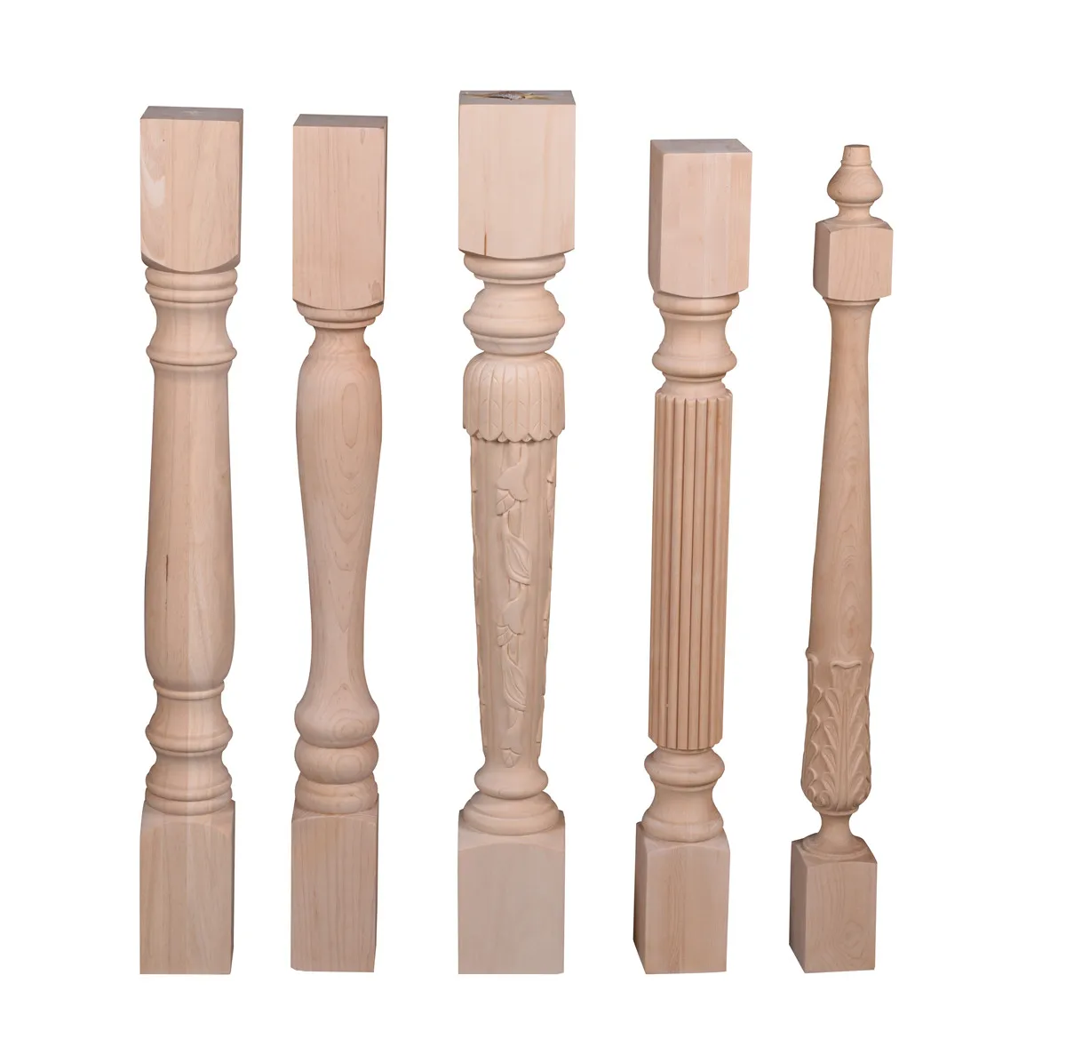 Wooden baluster for the stairs 1pc, unpainted, stair balusters, Custom size wood balusters outlets for stairs.