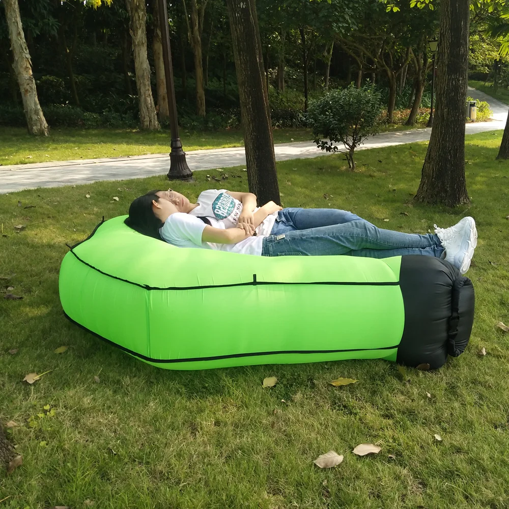 Amazon Top Seller Canopy Double Camping Sleeping Bag Pod Inflatable Air Lounger Sofa with Tent .jpg