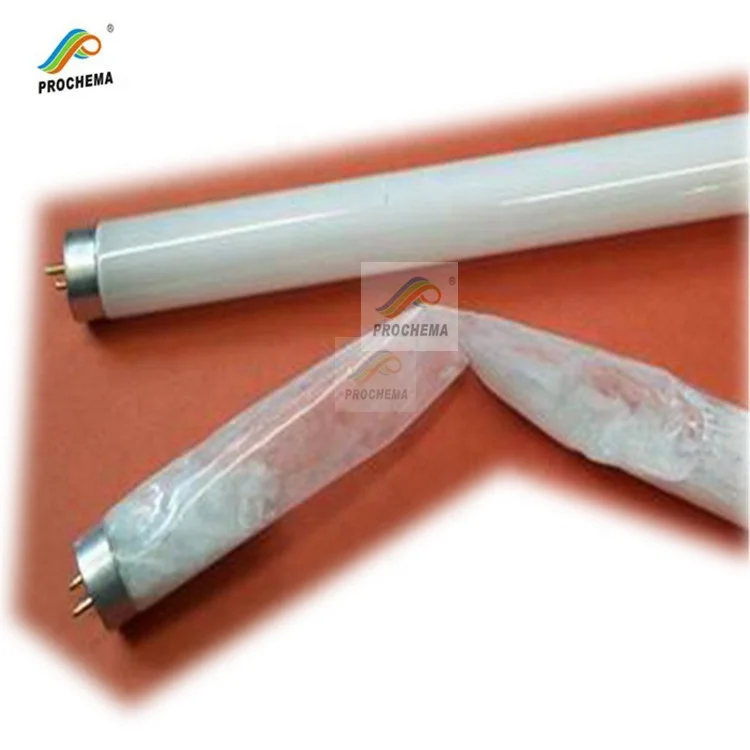 Shatterproof UV Fluorescent Lamp Tube Covered by FEP Heat Shrink Protective tube sleeves
