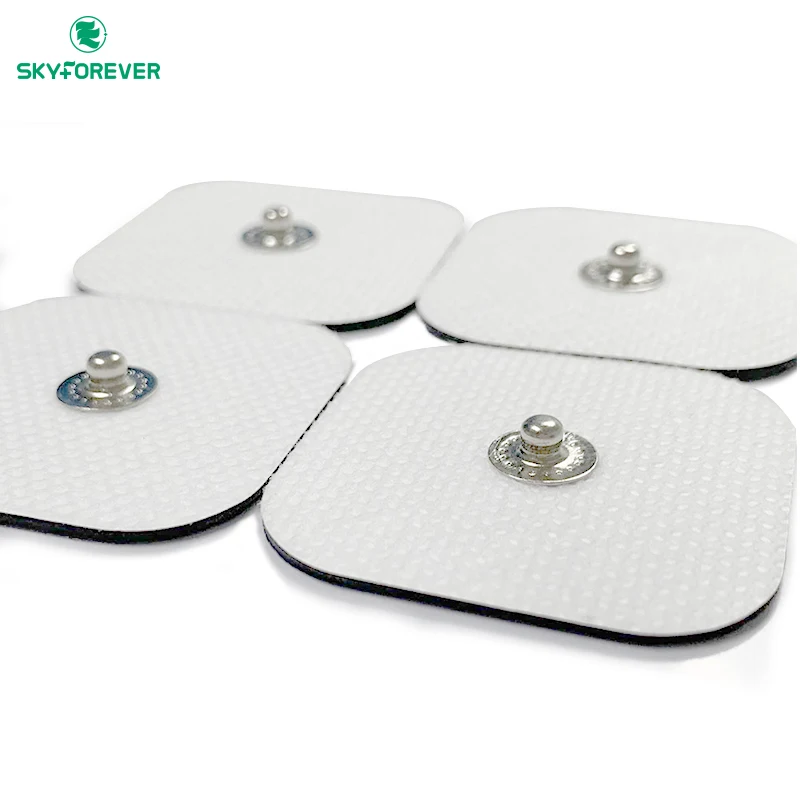 Skyforever Nonwoven 5*5cm Lead Wire Adhesive Pads,Tens Electrode