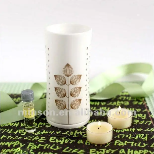 Scented Ceramic Oil Burner Tealight Candle Holder White/black Buy Oil