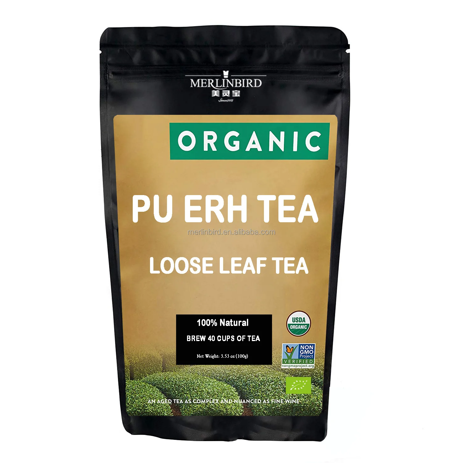 best quality chinese fermented pu-erh tea loose leaf ripe/raw