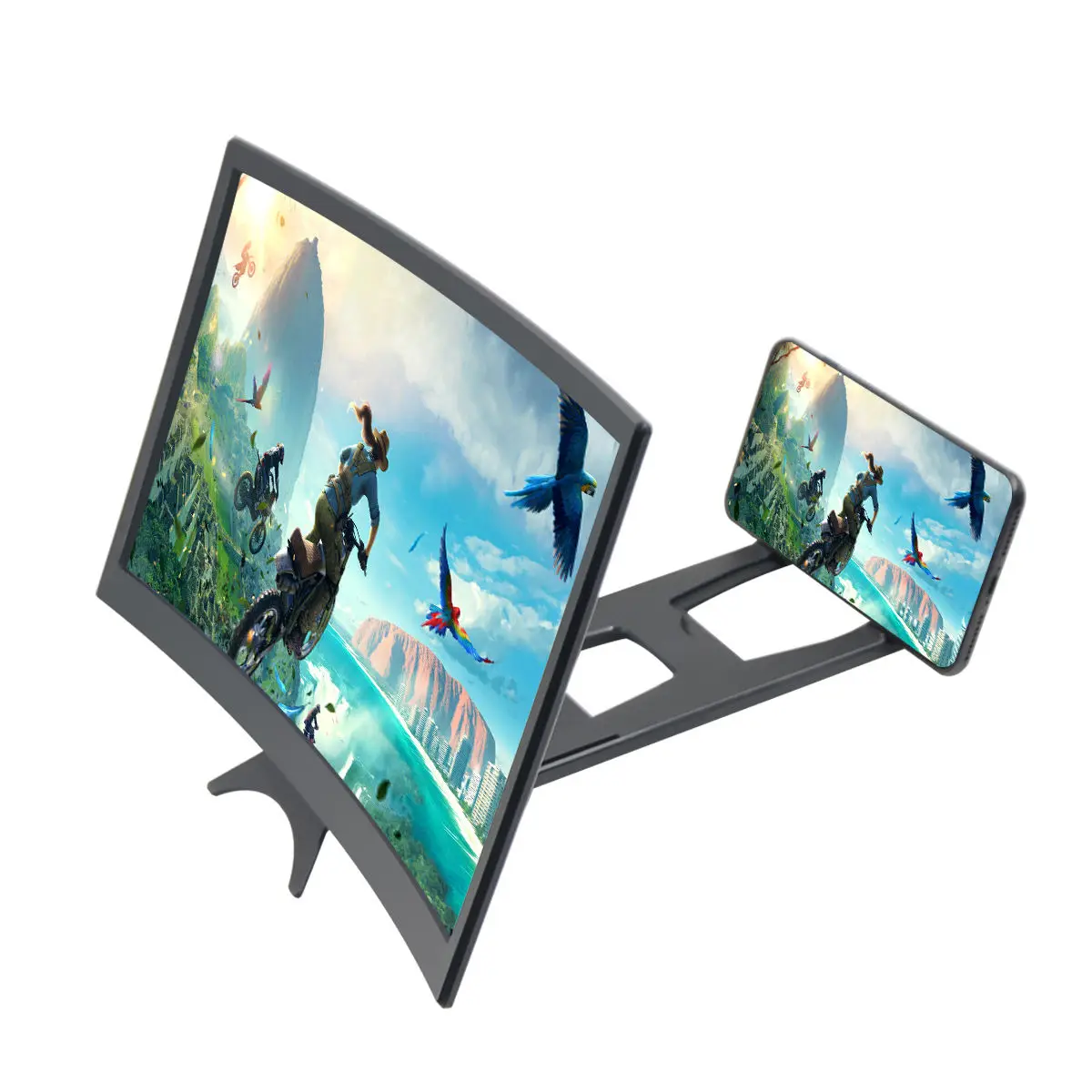 12 inch 3d mobile phone screen magnifier hd video manufacturer