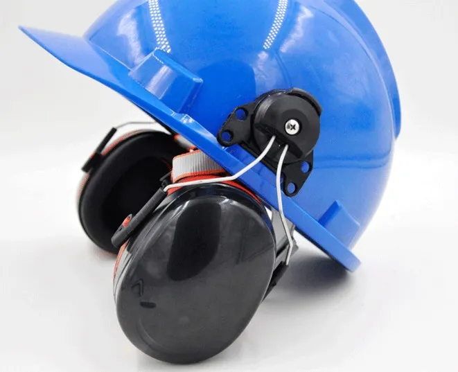 Factory Industrial Safety Ear Muffs For Workers To Use With Helmets And
