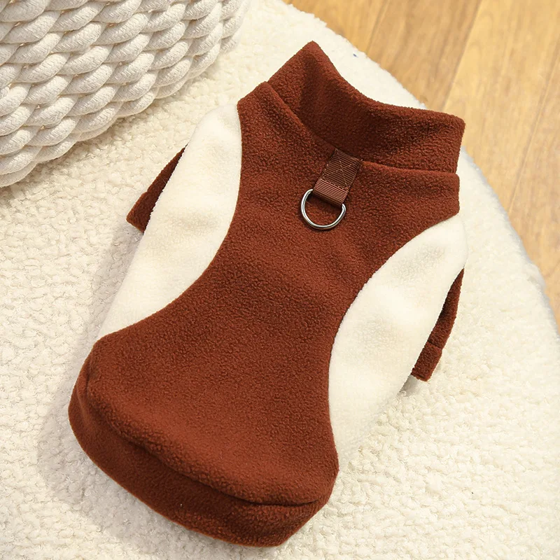 Autumn Winter New Pet Dog Cat Clothing Corgi Sports Base Shirt Fleece-Lined Dog Clothing Cat Supplies Made Polyester Classic