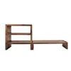 computer display 3 step laptop bamboo keyboard monitor riser stand