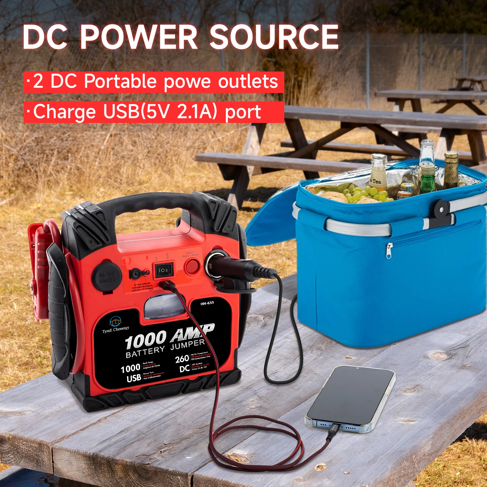 air compressor battery jumper