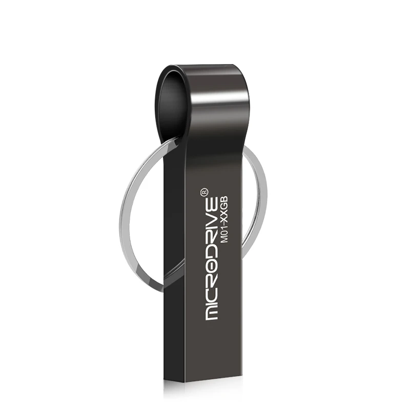 wholesale Custom Logo Stainless Steel Key chain USB pen drive 1GB 2GB 4GB 8GB 16GB 32GB 64g memory stick - ANKUX.COM
