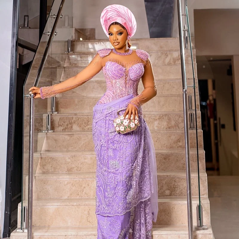 african purple dress Ankara Print Round Neck Maxi With Side Sash its a must Idera African Print Dress