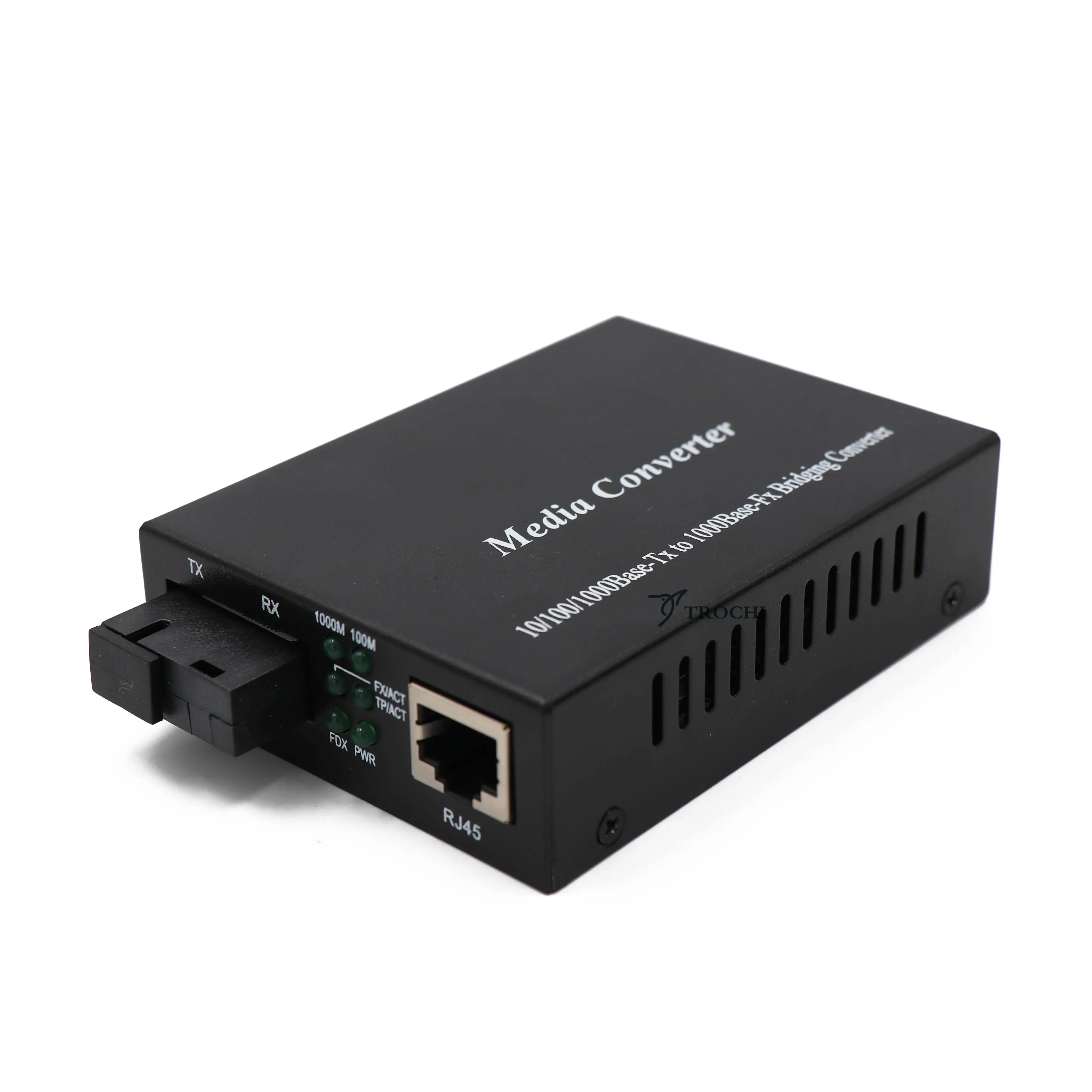 10/100/1000m Gigabit Ethernet Fiber Optical Media Converter With 1*sc 1 ...