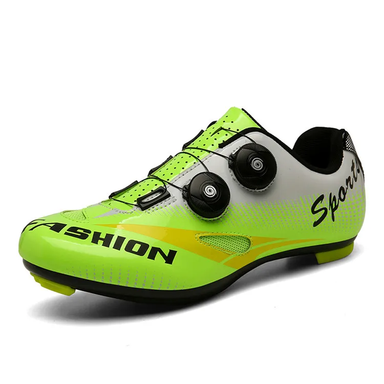 woman cycling shoes