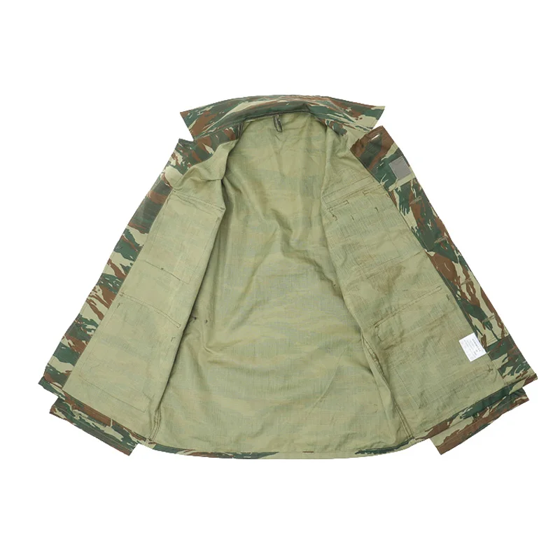 Greek Army Bdu Field Jacket Lizard Camo Bdu Shirt -greece Ripstop Army ...