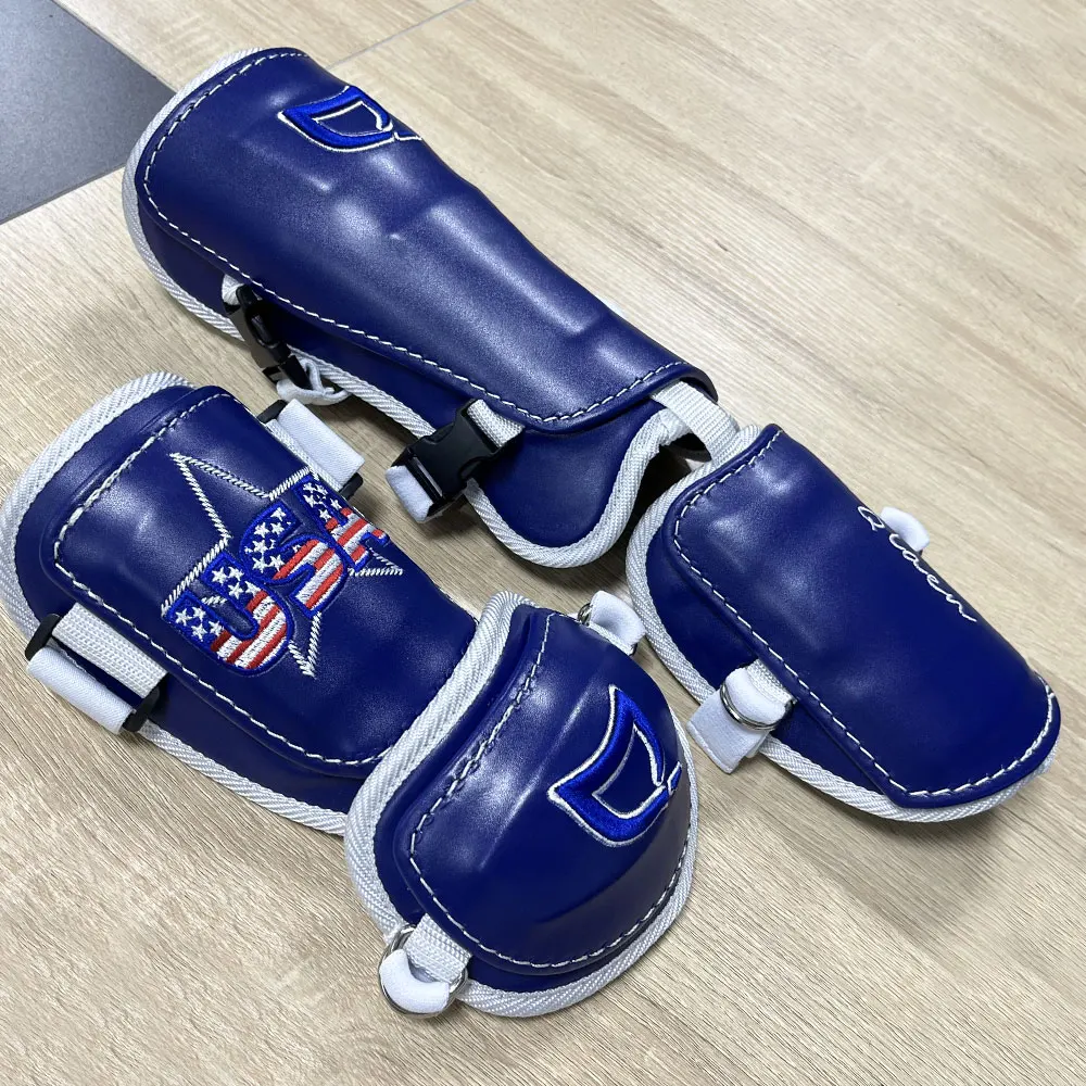 Customize Country Flag Baseball Leg Guard And Elbow Guard Sets Baseball