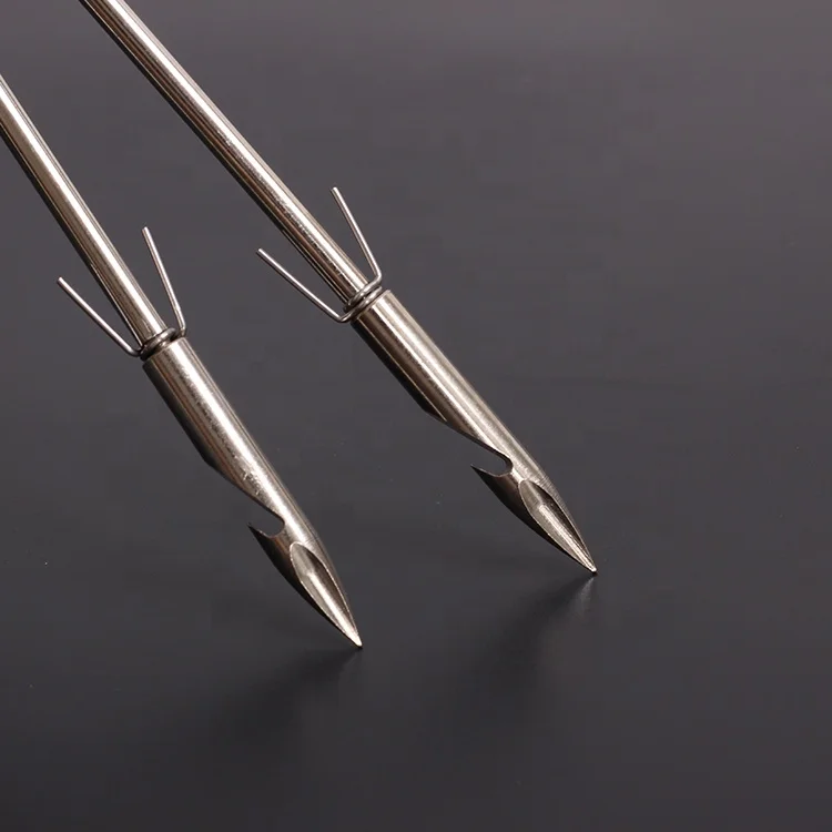Stainless Steel Slingshot Bowfishing Dart - Barbed Broadhead For Hunting Fish