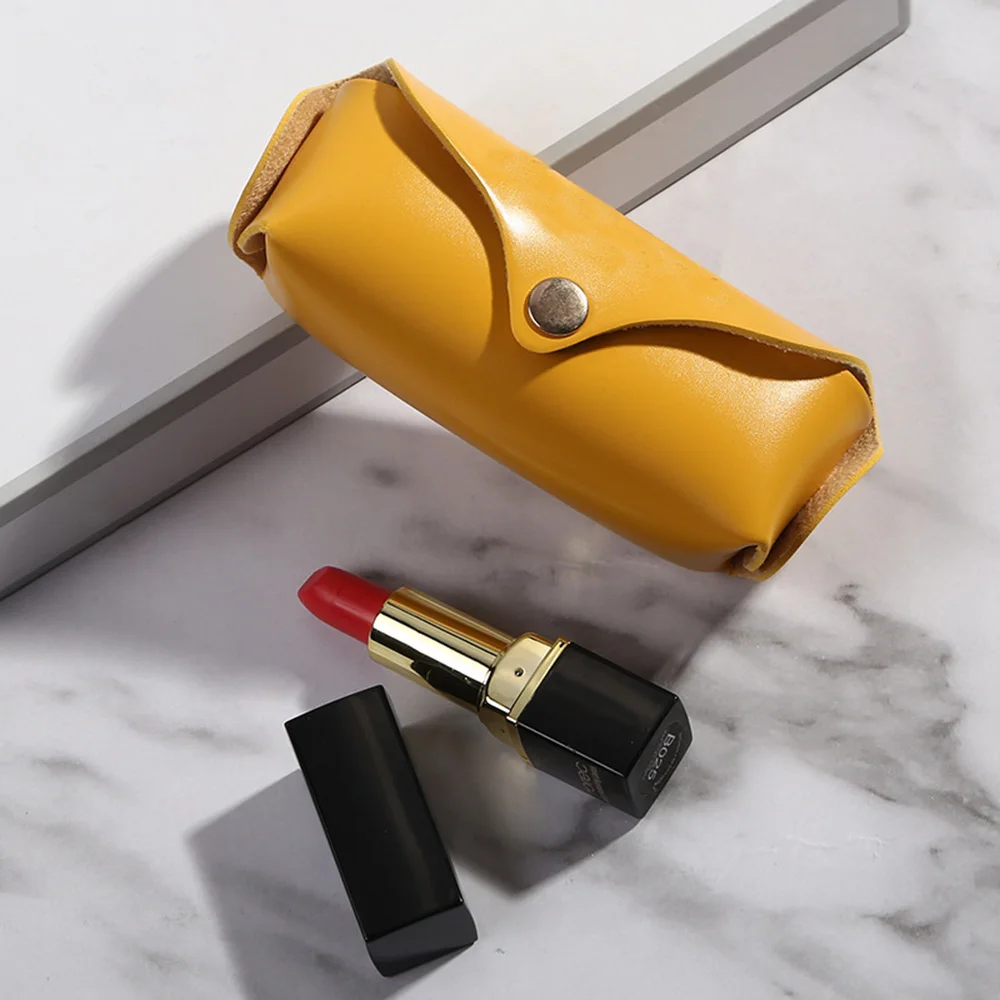 Portable Pu Leather Lipstick Cosmetic Bag Travel Pouch Beauty Case