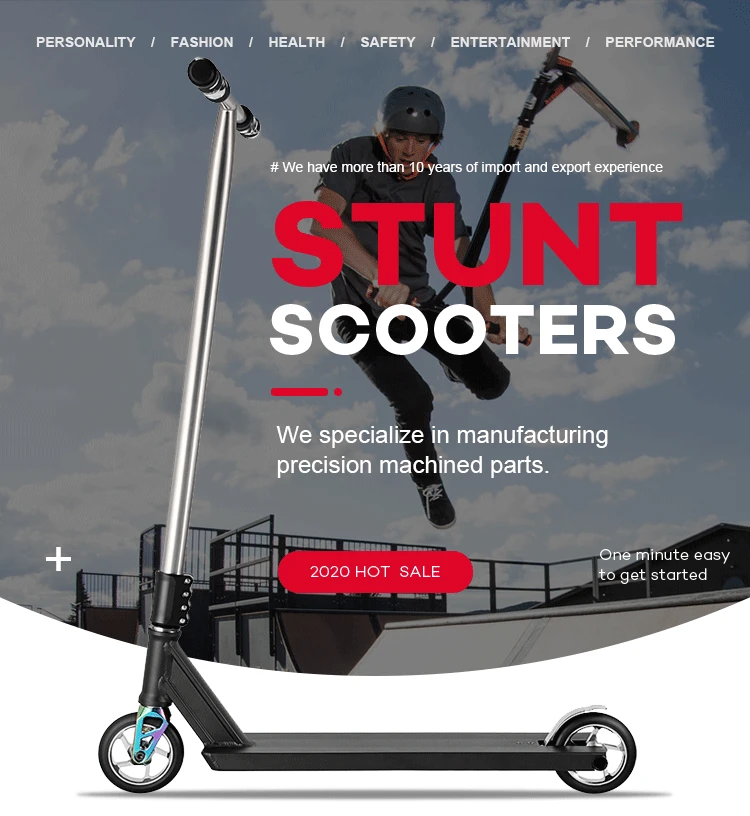 Factory Custom High End Street Pro Scooter Titanium Bar 130mm Wider Deck Scooter Deck Adult