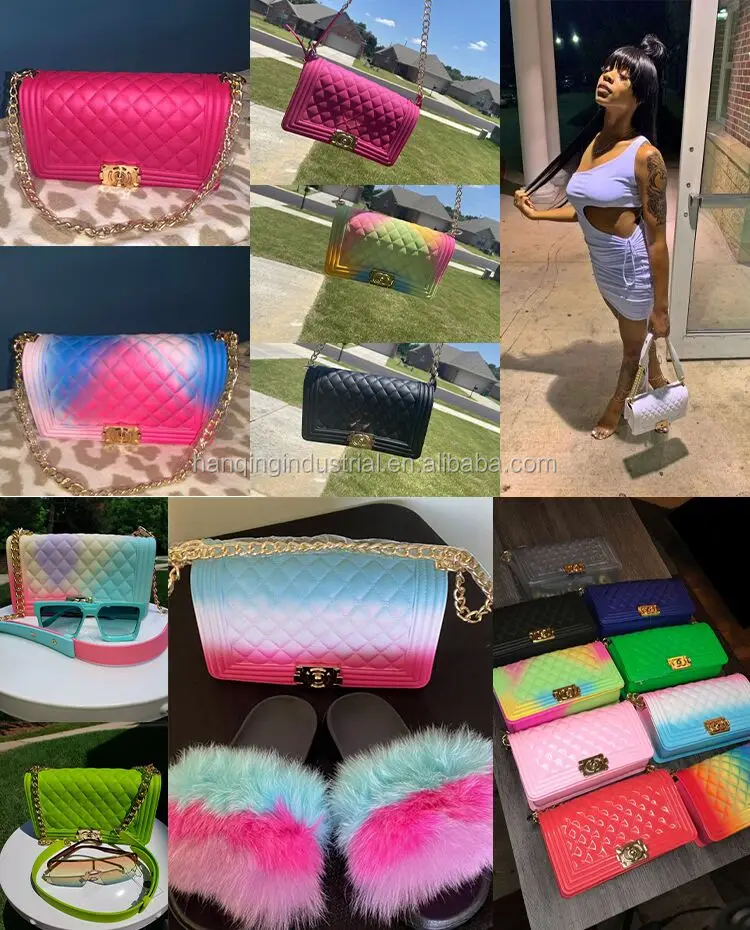 2020 Colorful Bags Candy Jelly Purses Luxury Handbag Designer Handbags