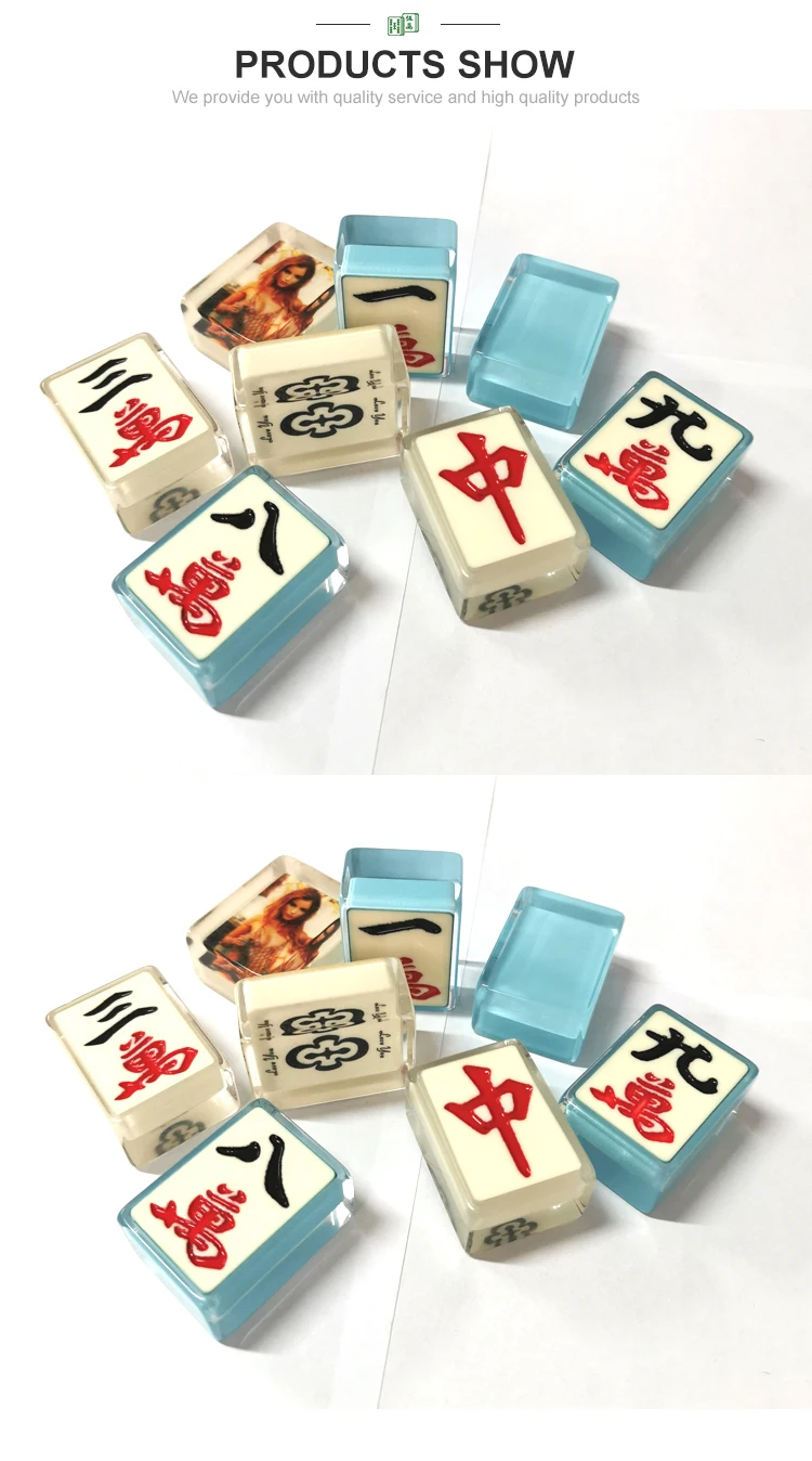 China High Quality Custom Multicolor Enrobed Tiles Mahjong Set Buy