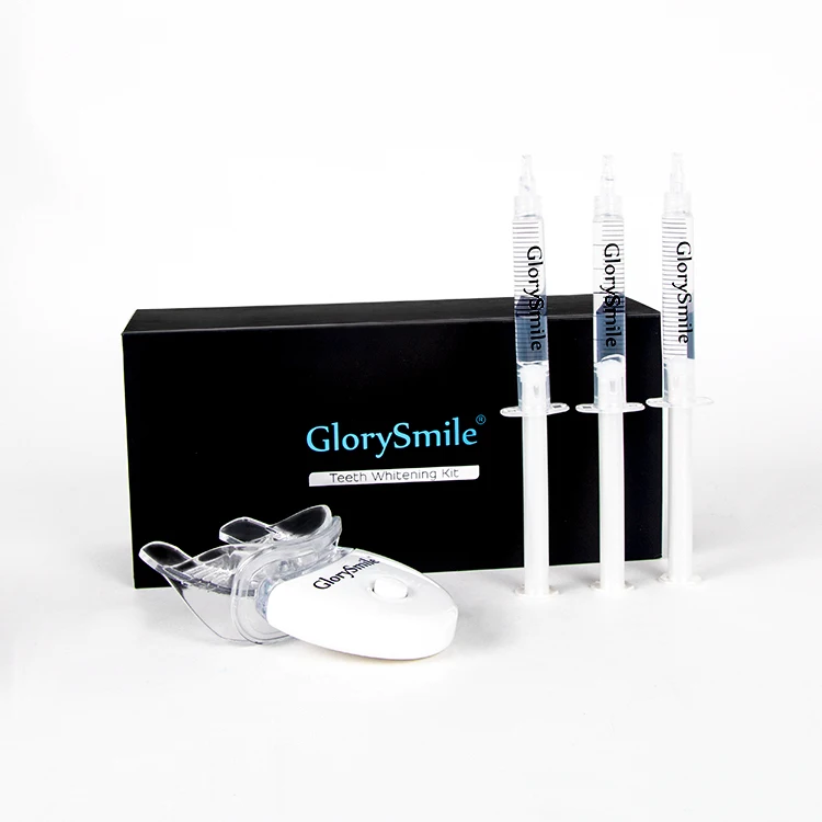 Glory Smile Activated Charcoal Gel Whitening Tooth Kits Pap Led Light Whitening Kits Custom Logo ...