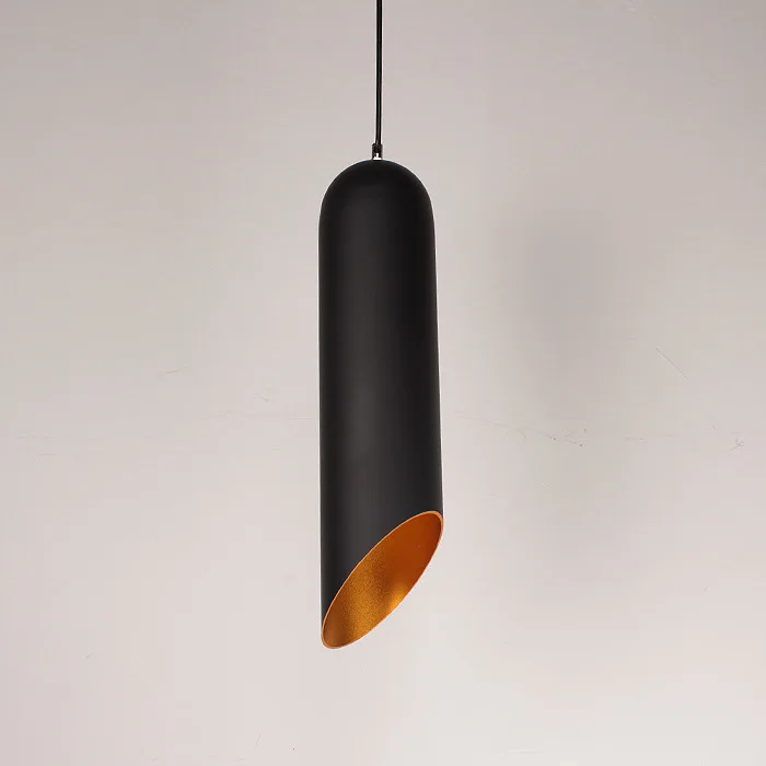 Gold black aluminum modern loft LED hanging lamp light fixture