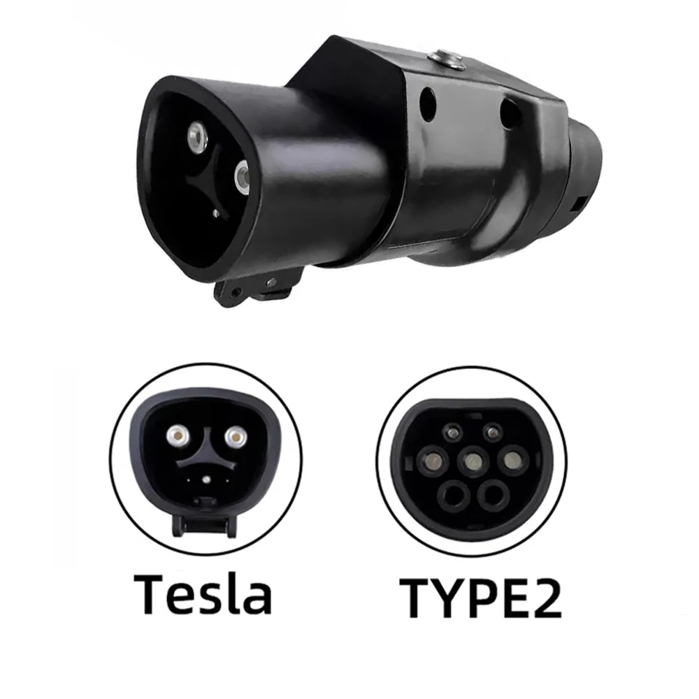 Tesla To Type 2 Ev Charger Adaptor Iec 62196 Standard Ev Charger