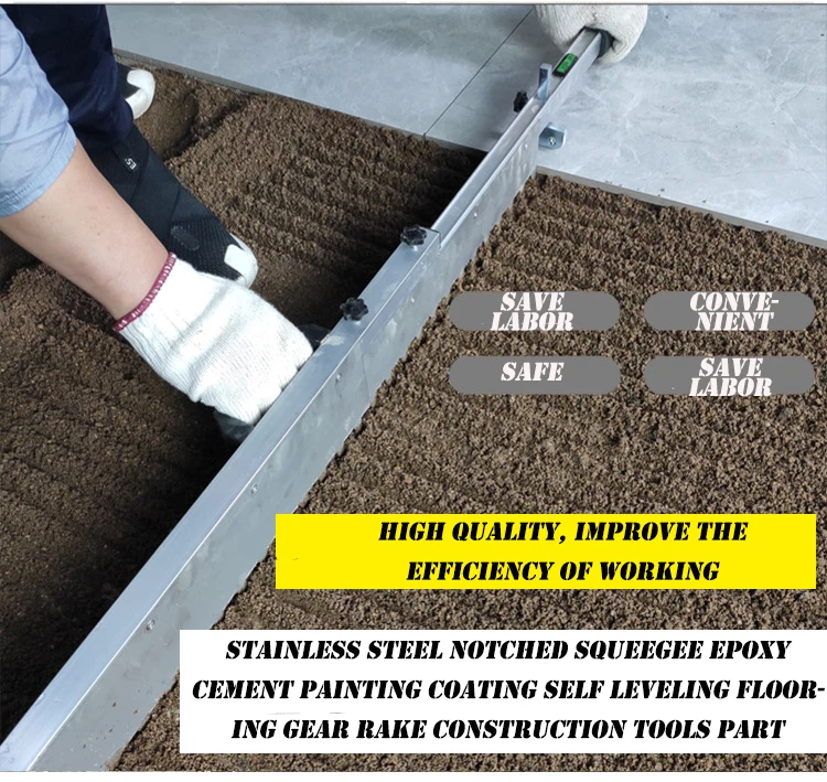 1000mm Flexible Cement Self Leveling Gear Rake Epoxy Cement Painting