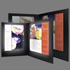 Restaurant Cafe 2 View Rechargeable Illuminated Leather Led Menu Cover