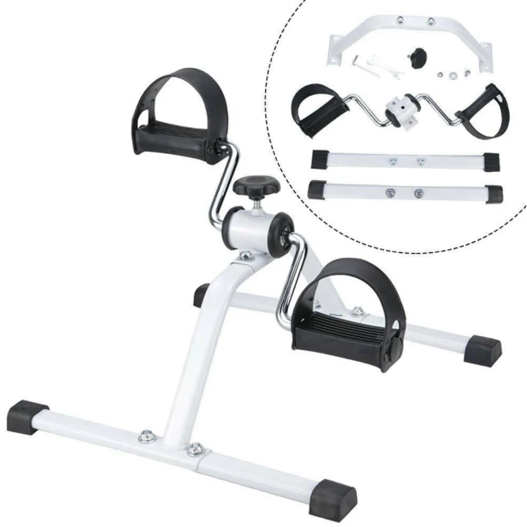 Mini Exercise Bike Adjustable Resistance Armchair Pedal Leg Pedal Rehab Workout 
