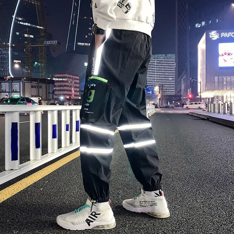 black baggy joggers mens